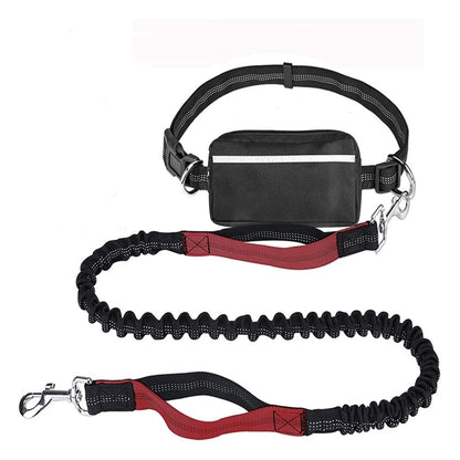 Walk Free: Hands-Free Dog Leash with Zipper Pouch
