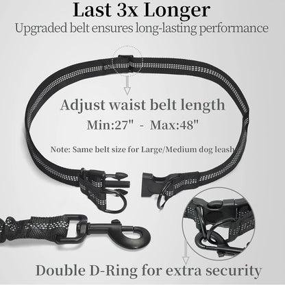 Walk Free: Hands-Free Dog Leash with Zipper Pouch