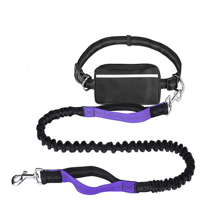 Walk Free: Hands-Free Dog Leash with Zipper Pouch