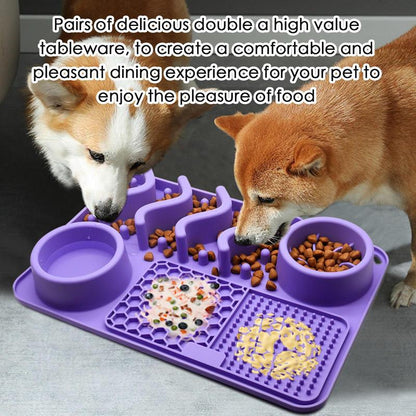 CalmLick™ Slow Feeder Mat 🐶🧡 — Stress Relief & Healthy Eating